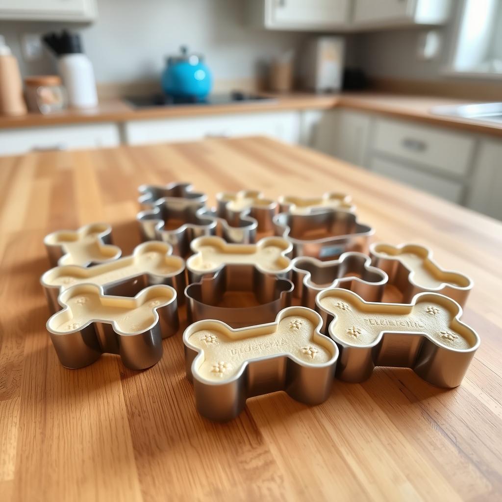 Dog bone shaped cookie cutters