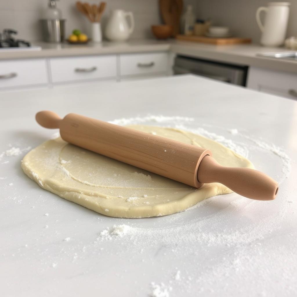 Rolling pin for flattening dog treat dough