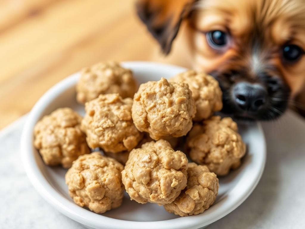 Simple no bake peanut butter oatmeal treats for puppies Simple no bake peanut butter oatmeal treats for puppies